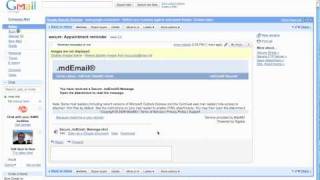 How to open an encrypted email on the .mdEmail secure cloud when you have a password