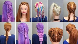 10 EASY HAIRSTYLES Step by Step for girls 2021 | Braided Hairstyles