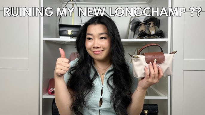 Longchamp Bucket Bag New Canvas Strap Makeover #longchamp #longchampgi