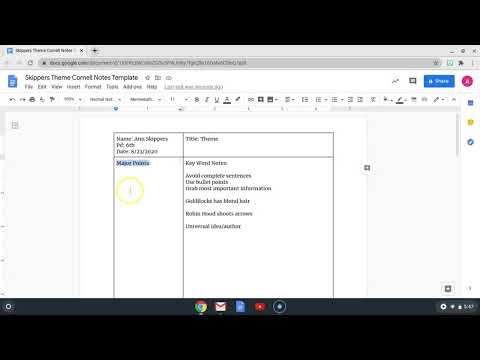 Cornell Notes
