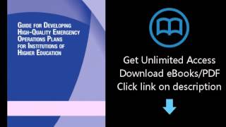 Download Guide for Developing High-Quality Emergency Operations Plans for Institutions of Higher PDF