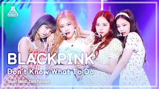 [예능연구소 직캠] BLACKPINK - Don't Know What To Do,블랙핑크 - Don't Know What To Do @Show! Music Core 20190406 chords