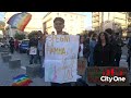 Manifestazione di solidarietà con gli attivisti della Global Sumud Flottila