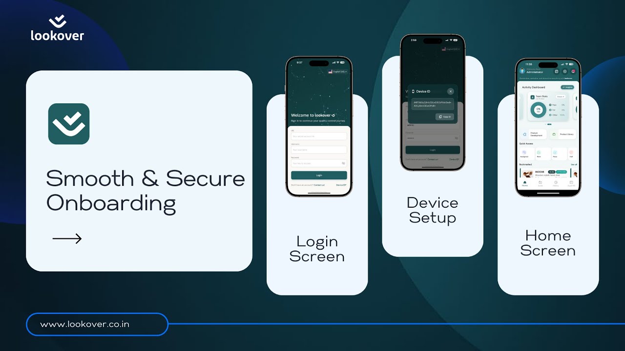 Lookover 2.0 – Smooth & Secure Onboarding | Quality Inspection Software