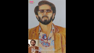 Dulquer movie kuruppu fan made drawing