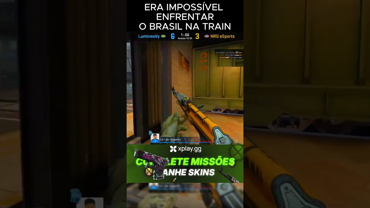 ERA IMPOSSÍVEL ENFRENTAR O BRASIL NA TRAIN Fer e Coldzera no CS
