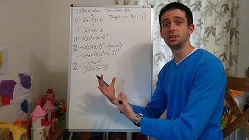 How to use the chain rule to find the equation of a tangent to a curve