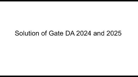 Gate 2024 DS and AI Statistics Question Solution