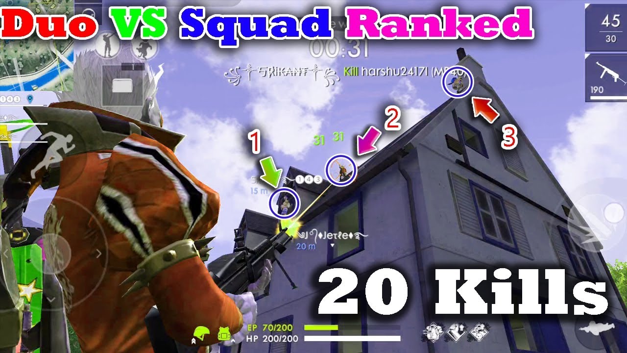 Duo Vs Squad Rank Match 20 Kills Tips And Tricks Free Fire Tamil Tips Tricks Gaming Tamizhan Youtube