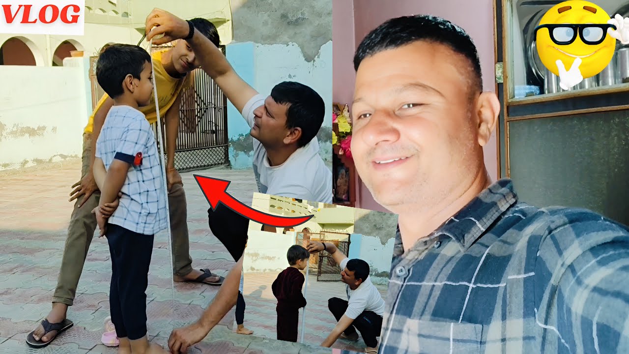 #vlog 241 | आज देखो अमित ने मापी सभी बच्चों की हाईट 😀