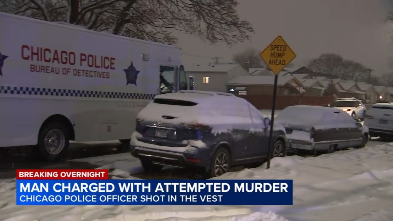 Man charged after CPD officer shot in vest, 2 others wounded in ...