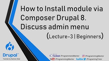 How to Install module via Composer Drupal 8. Discuss admin menu Urdu/Hindi | (Lecture-3 | Beginners)