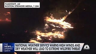 National Weather Service warns of extreme wildfire threat in Southwest image