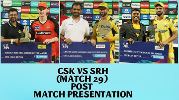 Tata IPL 2023 Awards List : CSK VS SRH Post Match Presentation Ceremony #ipl2023