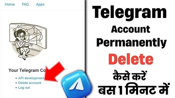Telegram account Permanently delete Kaise kare|Telegram account delete kaise kare|Telegram delete