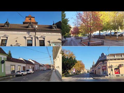 Walk around the city of Vrsac (Serbia). Quiet streets. Calm atmosphere. World