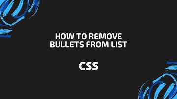 Remove Bullet Points from List - CSS
