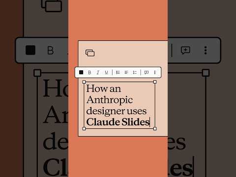 Video Make presentations with Claude Slides