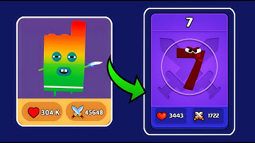 Merge Alphabet Monstar Fusion + Merge Number Lore Block Run - Merge Simulator Battles