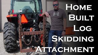 A WalkAround Of My Home Built 3 Point Log Skidding Attachment  #47