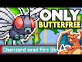 Can I beat Pokemon Fire Red with ONLY One Butterfree? Pokemon Challenge - No Items!