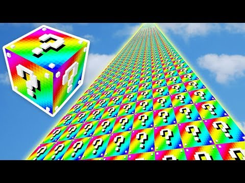 999.999.999 METRE GÖKKUŞAĞI ŞANS BLOKLARI KULESİ - Minecraft