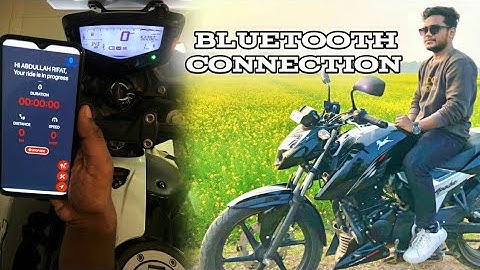 TVS Apache rtr 160 4v x connect  bluetooth connection ||  মোবাইলের সাথে বাইকের Bluetooth কানেকশন।🔥