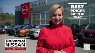 The BEST PRICES of the year are right here at Universal Nissan!