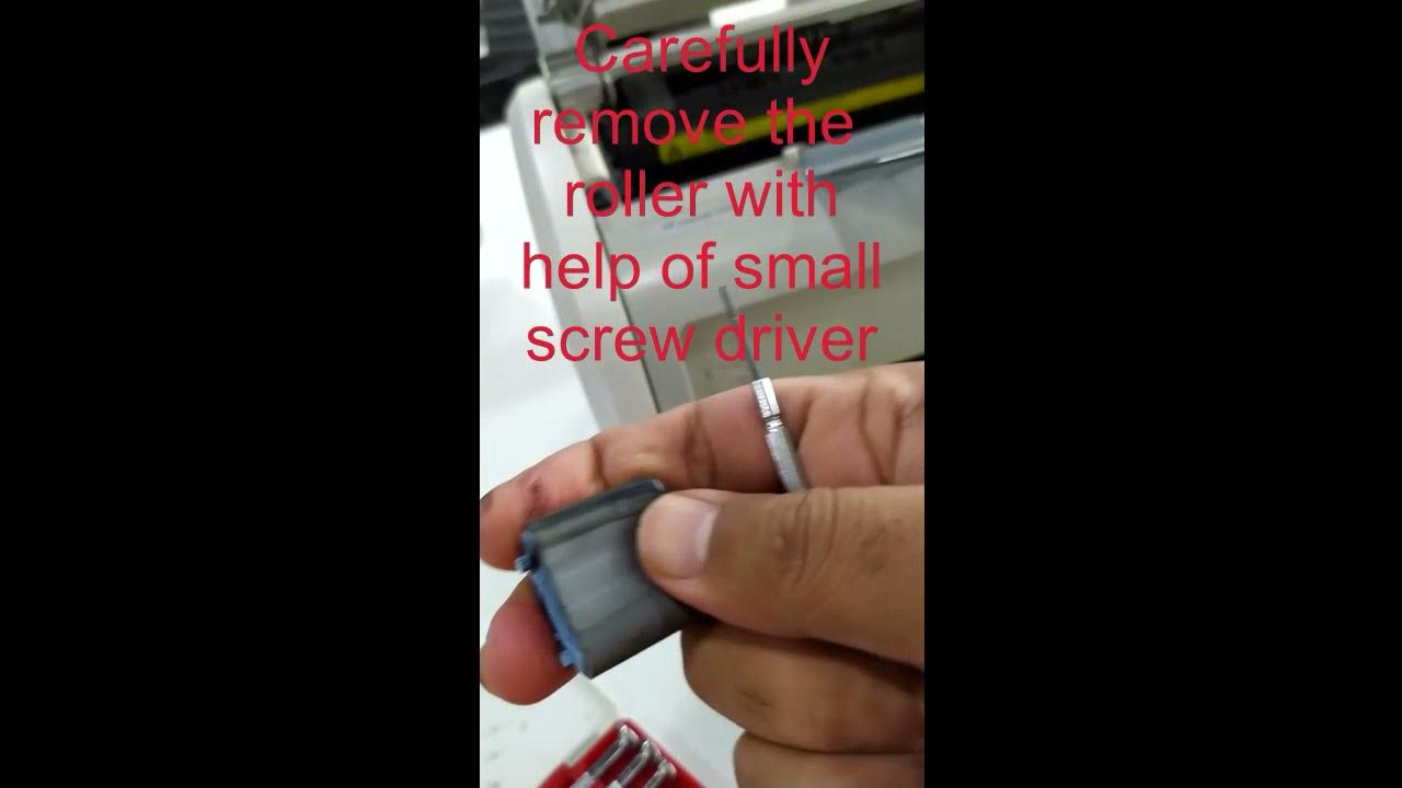 Solution for HP small printer roller not pulling paper YouTube