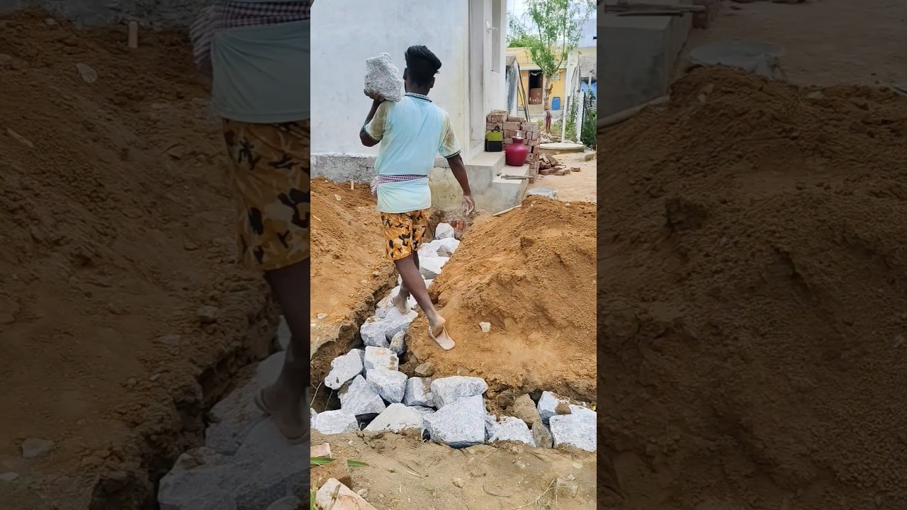 Very strong Basement 💪💪 natural stone Basement work ✅ 