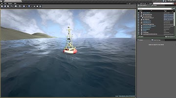 UE4 Ocean Sim WIP - Buoyancy Testing