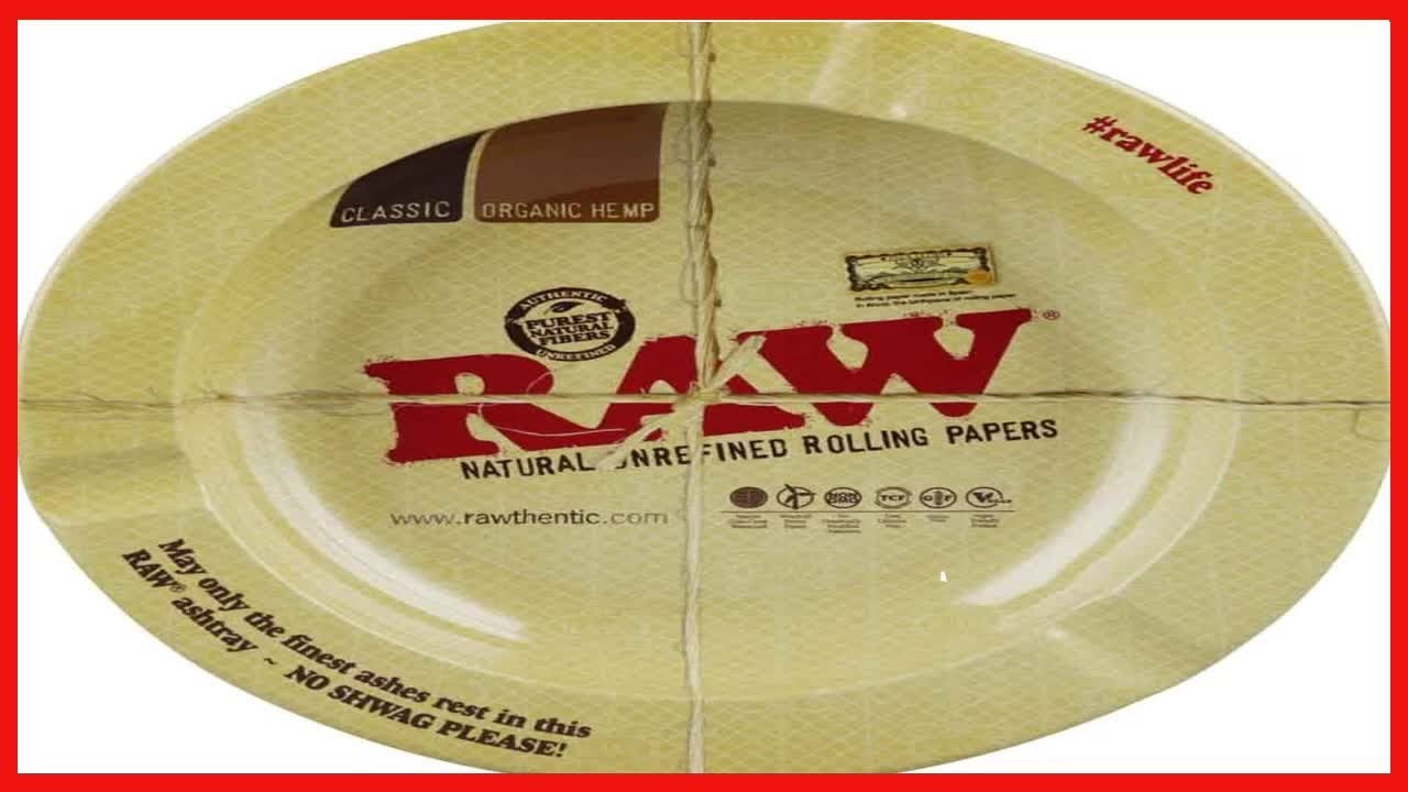 "RAW Round Metal Ashtray - Magnetic / 5.5""", brown (18443)