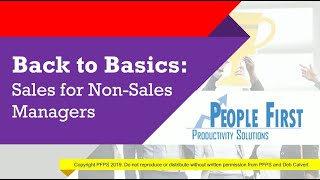 Sales for Non-Sales Managers