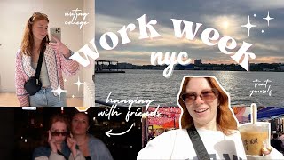 nyc work week in my life vlog | balancing youtube and nannying