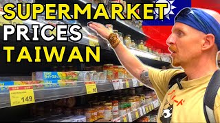 Taipei Supermarket Prices  Taiwan Cost of Living Travel Vlog