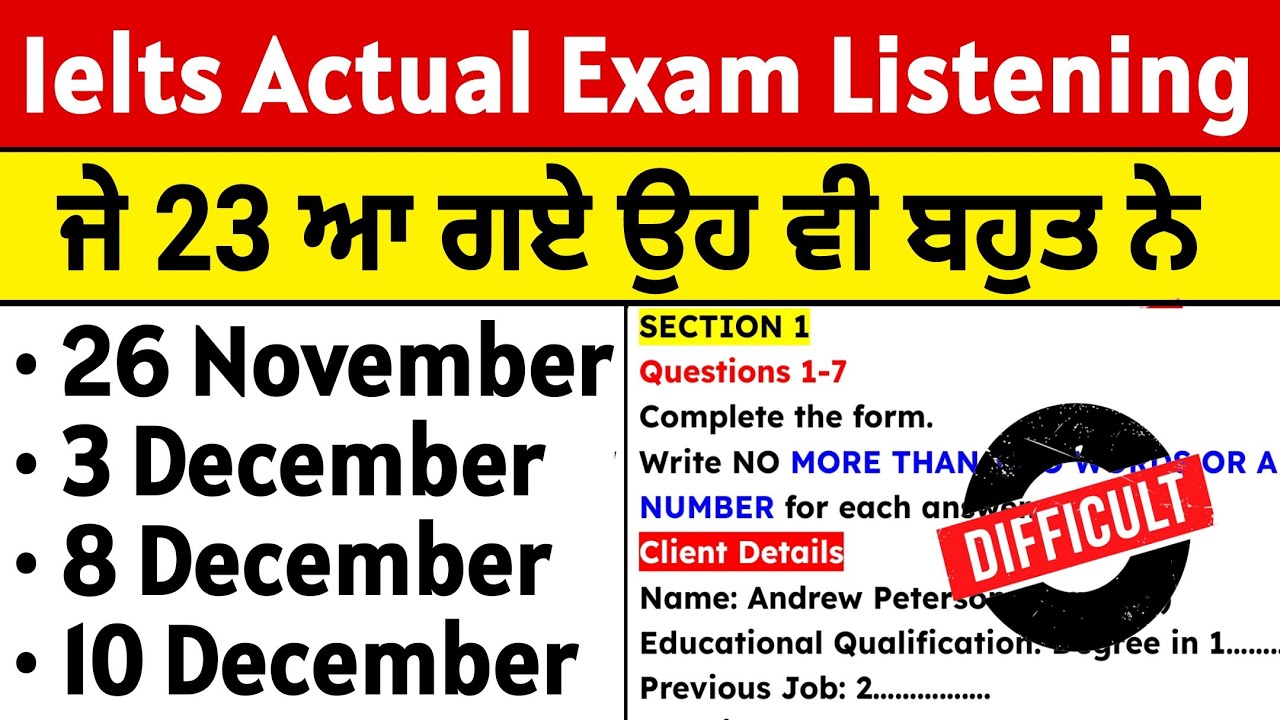 Past Exam Difficult Listening 26 November Ielts Exam 3 December Ielts past-exam-difficult-listening-26-november-ielts-exam-3-december-ielts