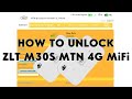How to unlock zlt m30s mtn 4g mifi  romshillzz