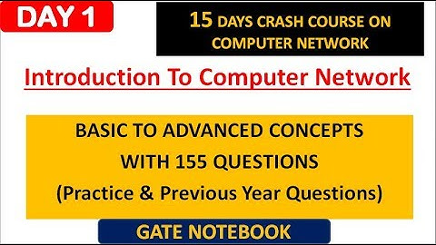 DAY 1 : Introduction To Computer Network With 155 Questions (Contact @ 8368017658)
