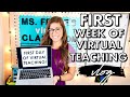 MY FIRST WEEK OF VIRTUAL TEACHING | Vlog