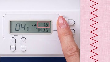 Brother sewing machines - Selecting stitch, setting stitch length and stitch width