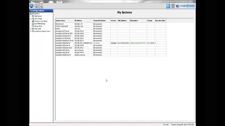 Client setup - exacqVision Online Training Series