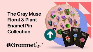The Gray Muse Nature-Themed Floral & Plant Enamel Pin Collection for A Timeless Look | Grommet Live