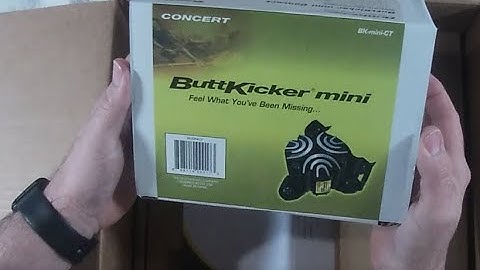 Unboxing The ButtKicker Simulation Kit BK-SK