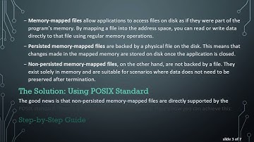 How to Effectively Use Non-Persisted Memory-Mapped Files in C+ +  on Linux