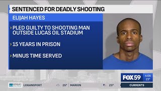 Man gets 15 years for deadly shooting outside Lucas Oil Stadium