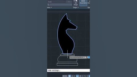 2D KNIGHT CHESS DRAWING IN AUTOCAD !!#shorts #autocad #cad #shorts #solidworks #cadcam #artlab #cadd