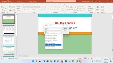Thay đổi toàn bộ Font chữ trên power point