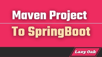 How to convert maven project to spring boot project?