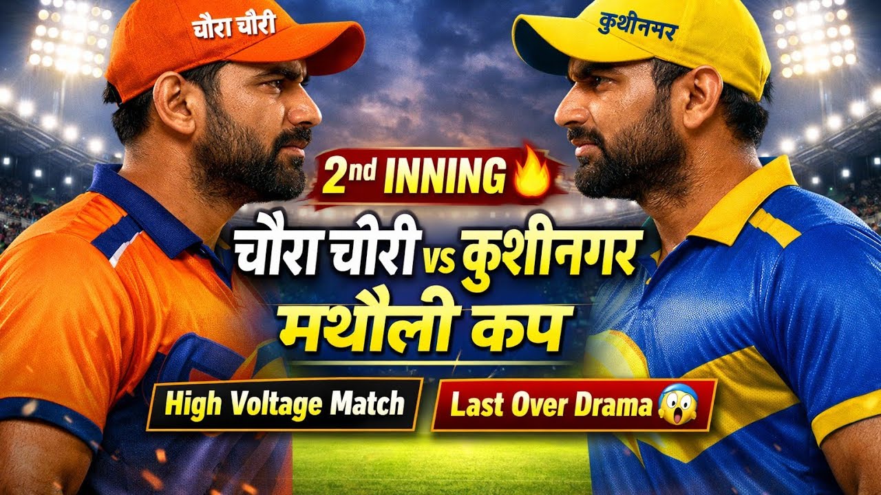 मथौली कप | चौरा चौरी vs कुशीनगर | 2nd Inning Full Match | High Voltage Game 