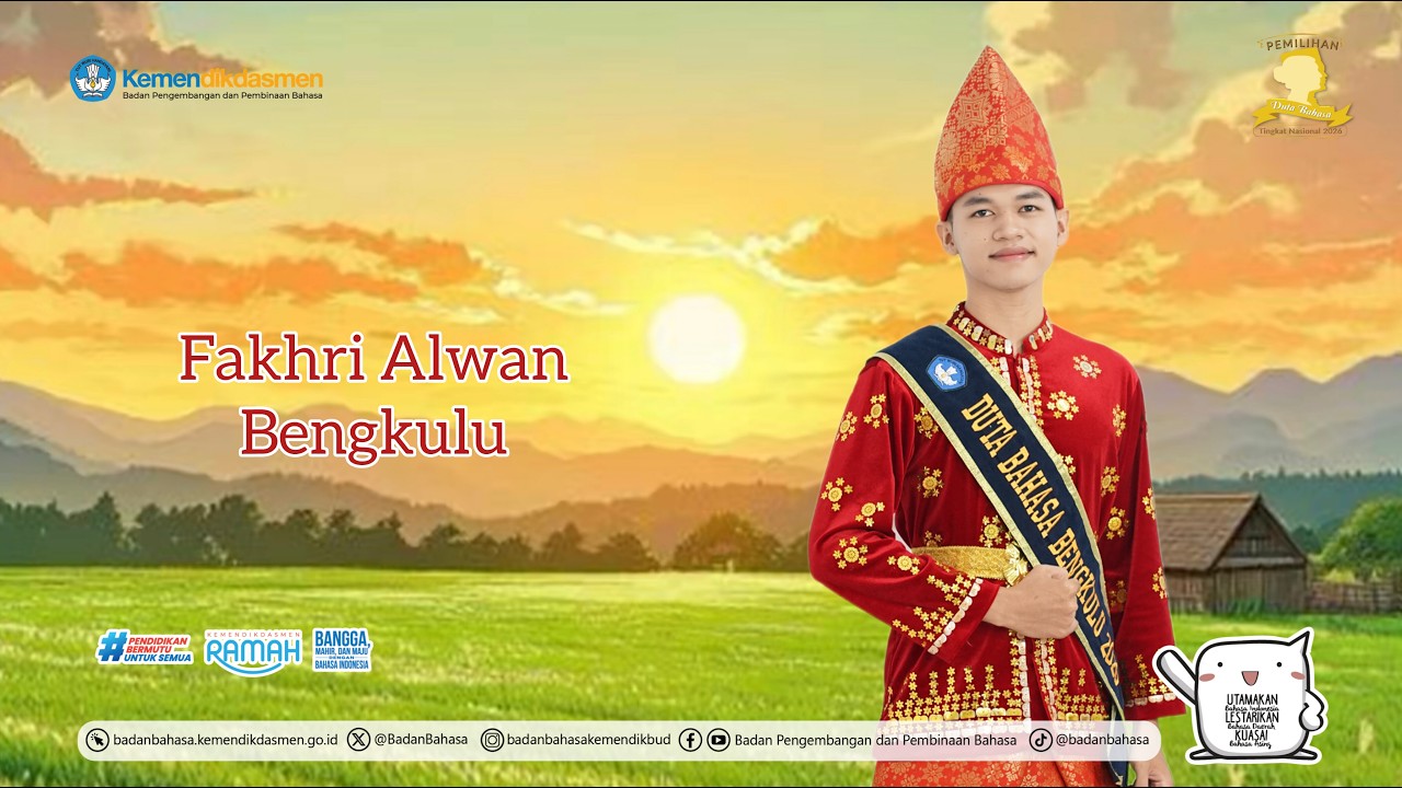 Fakhri Alwan, Duta Bahasa Nasional 2026, Provinsi Bengkulu